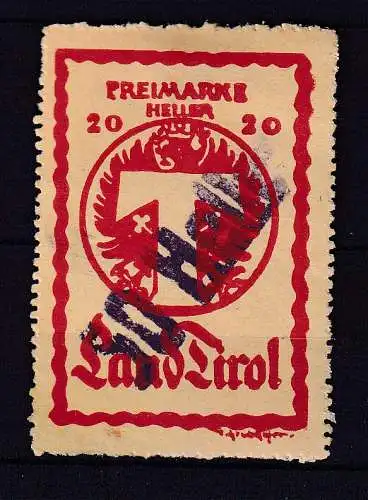 Österreich  Nr Paketkontrollkarte Land Tirol Falz / Gummimängel / *