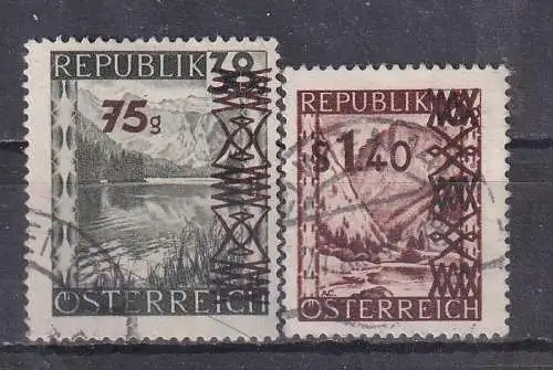 Österreich  Nr 835/36 Falz / Gummimängel / *