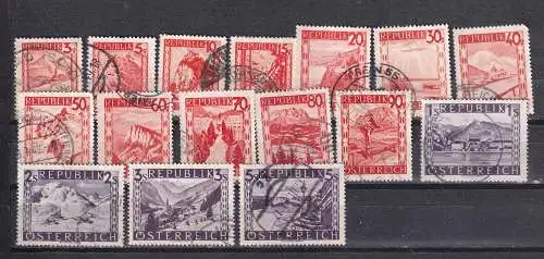 Österreich  Nr 838/53 Gestempelt (Posten)