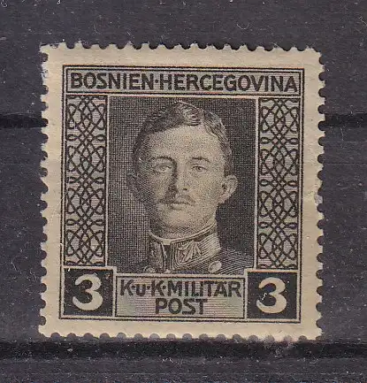 Österreich  Nr Österreich Bosnien und Herzegowina 124 Falz / Gummimängel / *