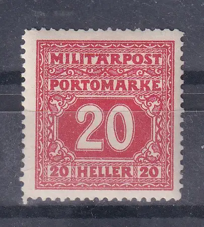 Österreich Portomarken  Nr Österreich Bosnien und Herzegowina 20 Falz / Gummimängel / *