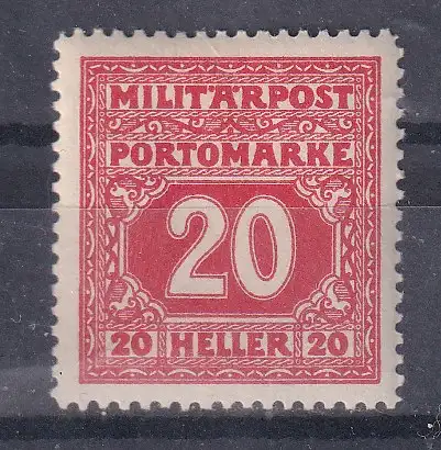 Österreich Portomarken  Nr Österreich Bosnien und Herzegowina 20 Falz / Gummimängel / *