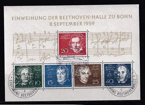 Bundesrep. Deutschland  Nr Block 2 Gestempelt (Posten)