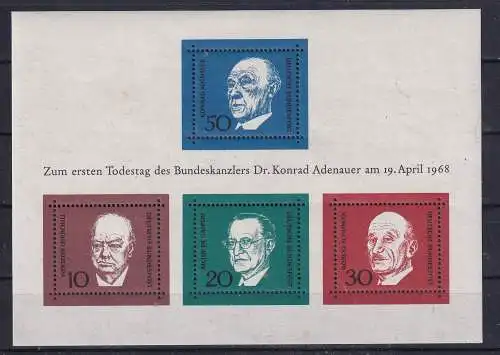 Bundesrep. Deutschland  Nr Block 4 Postfrisch / **