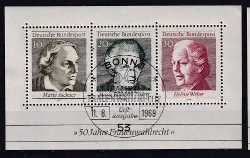 Bundesrep. Deutschland  Nr Block 5 Gestempelt (Posten)