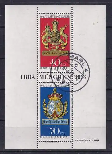 Bundesrep. Deutschland  Nr Block 9 Gestempelt (Posten)