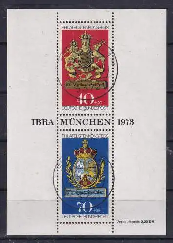 Bundesrep. Deutschland  Nr Block 9 Gestempelt (Posten)