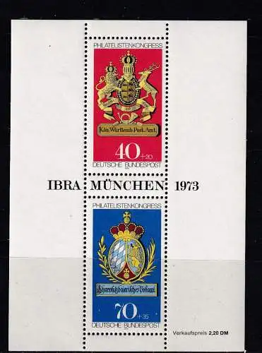 Bundesrep. Deutschland  Nr Block 9 Postfrisch / **