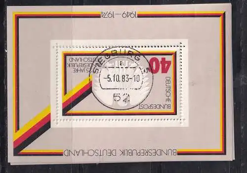 Bundesrep. Deutschland  Nr Block 10 Gestempelt (Posten)