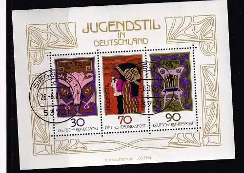 Bundesrep. Deutschland  Nr Block 14 Gestempelt (Posten)