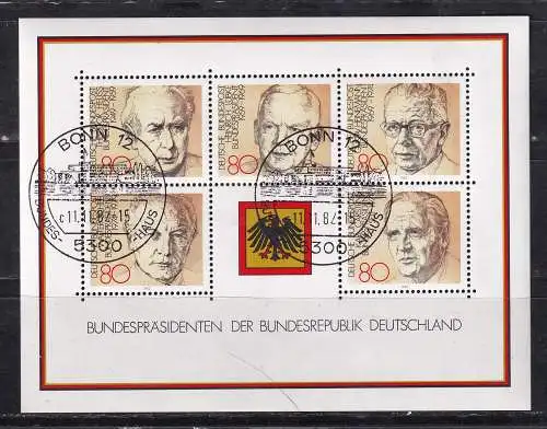 Bundesrep. Deutschland  Nr Block 18 Gestempelt (Posten)