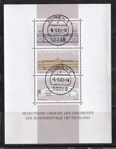 Bundesrep. Deutschland  Nr Block 20 Gestempelt (Posten)