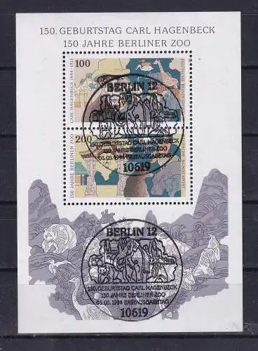 Bundesrep. Deutschland  Nr Block 28 Gestempelt (Posten)