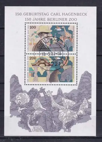 Bundesrep. Deutschland  Nr Block 28 Gestempelt (Posten)