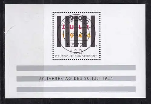 Bundesrep. Deutschland  Nr Block 29 Gestempelt (Posten)