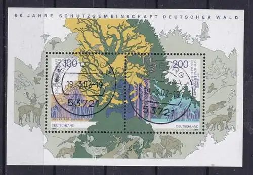 Bundesrep. Deutschland  Nr Block 38 Gestempelt (Posten)