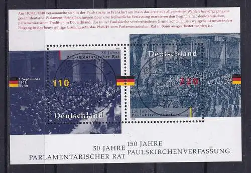 Bundesrep. Deutschland  Nr Block 43 Gestempelt (Posten)