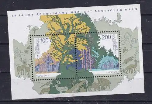 Bundesrep. Deutschland  Nr Block 44 Postfrisch / **