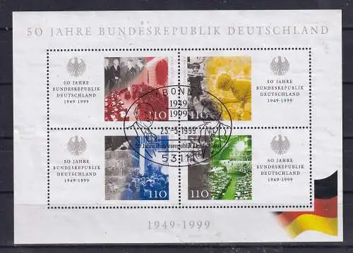 Bundesrep. Deutschland  Nr Block 49 Gestempelt (Posten)