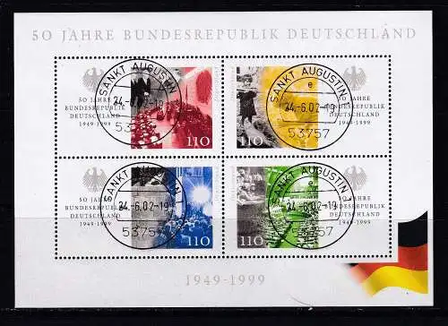 Bundesrep. Deutschland  Nr Block 49 Gestempelt (Posten)