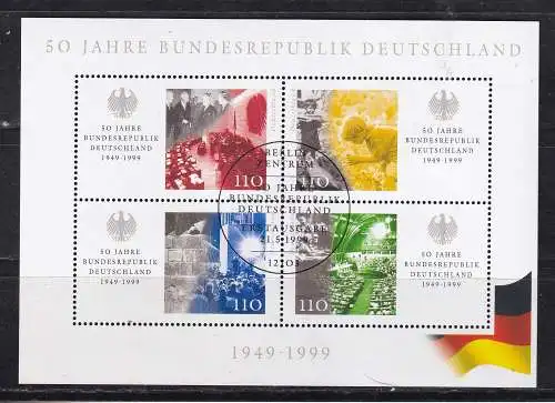 Bundesrep. Deutschland  Nr Block 49 Gestempelt (Posten)