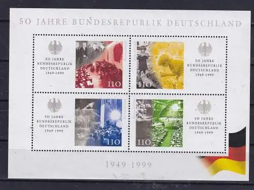 Bundesrep. Deutschland  Nr Block 49 Postfrisch / **