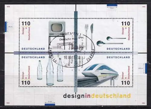 Bundesrep. Deutschland  Nr Block 50 Gestempelt (Posten)