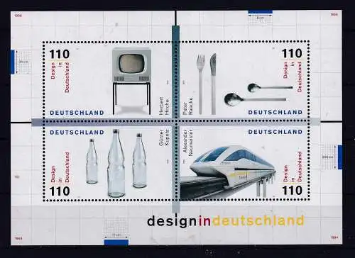 Bundesrep. Deutschland  Nr Block 50 Postfrisch / **