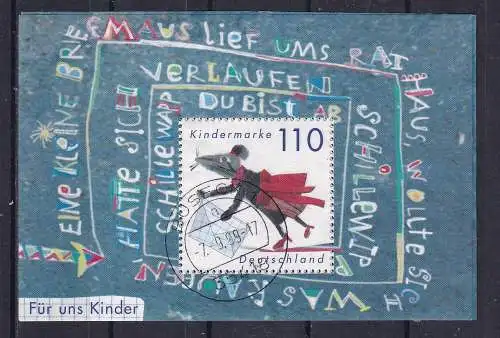 Bundesrep. Deutschland  Nr Block 51 Gestempelt (Posten)