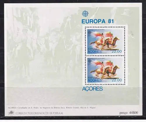 Portugal Azoren  Nr Block 2 Postfrisch / **