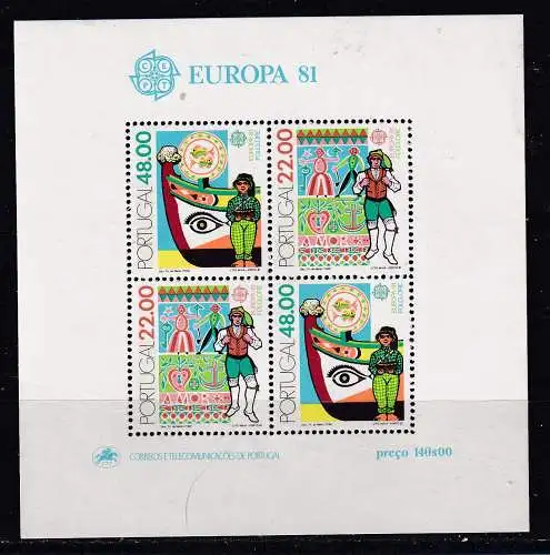 Portugal  Nr Block 32 Postfrisch / **