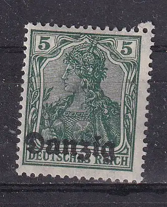 Freie Stadt Danzig  Nr 1 Falz / Gummimängel / *