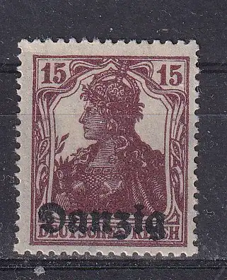 Freie Stadt Danzig  Nr 3 Falz / Gummimängel / *