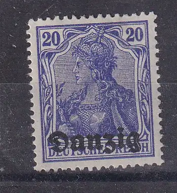 Freie Stadt Danzig  Nr 4 Falz / Gummimängel / *