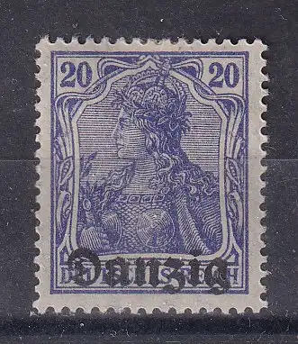 Freie Stadt Danzig  Nr 4 Falz / Gummimängel / *