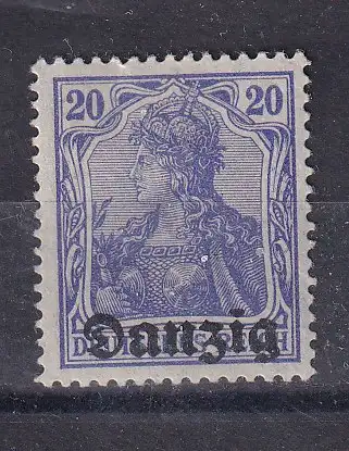 Freie Stadt Danzig  Nr 4 Falz / Gummimängel / *