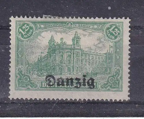 Freie Stadt Danzig  Nr 9 Falz / Gummimängel / *