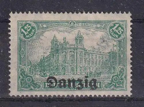 Freie Stadt Danzig  Nr 9 Falz / Gummimängel / *