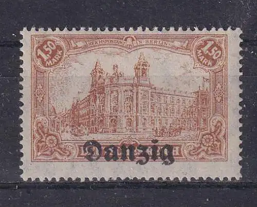 Freie Stadt Danzig  Nr 10 Falz / Gummimängel / *