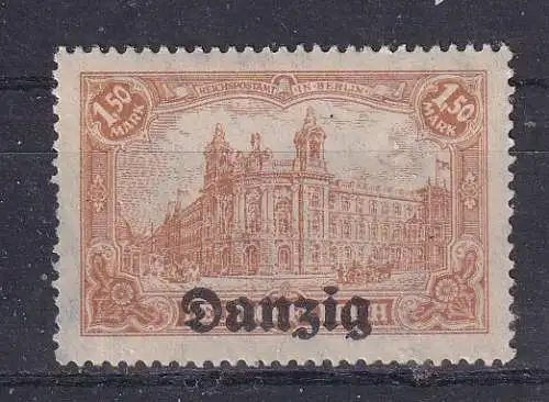 Freie Stadt Danzig  Nr 10 Falz / Gummimängel / *