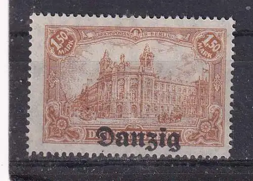 Freie Stadt Danzig  Nr 10 Falz / Gummimängel / *