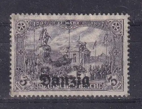 Freie Stadt Danzig  Nr 13 Falz / Gummimängel / *