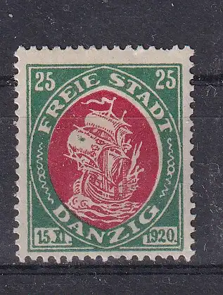 Freie Stadt Danzig  Nr 55 Falz / Gummimängel / *