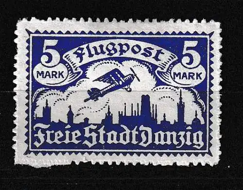 Freie Stadt Danzig  Nr 70 Falz / Gummimängel / *