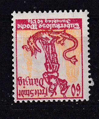 Freie Stadt Danzig  Nr 91 Falz / Gummimängel / *