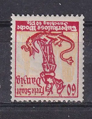 Freie Stadt Danzig  Nr 91 Falz / Gummimängel / *