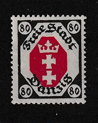 Freie Stadt Danzig  Nr 82 Falz / Gummimängel / *