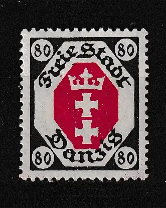 Freie Stadt Danzig  Nr 82 Falz / Gummimängel / *