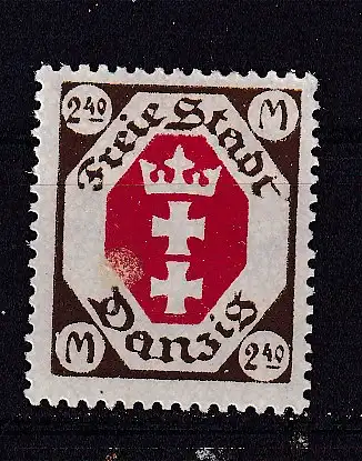 Freie Stadt Danzig  Nr 97 Falz / Gummimängel / *