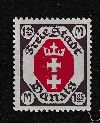 Freie Stadt Danzig  Nr 95 Falz / Gummimängel / *